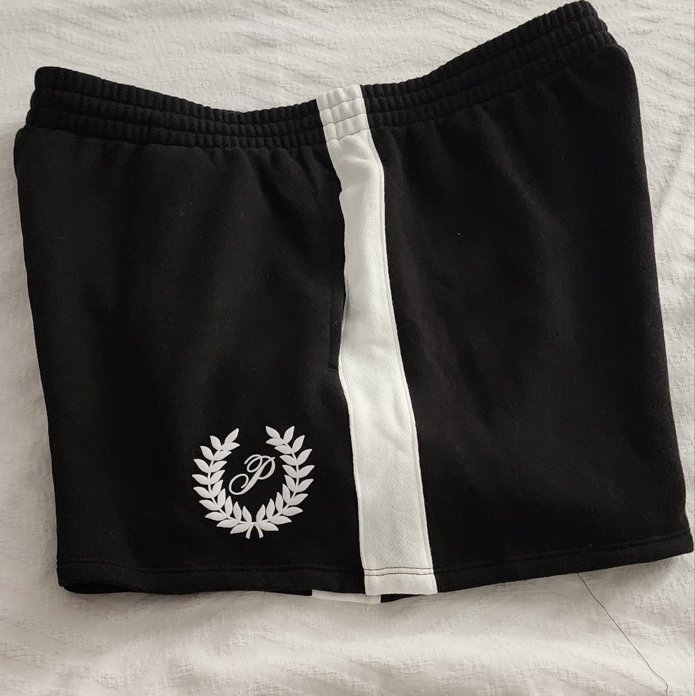 Black and White Athletic Shorts